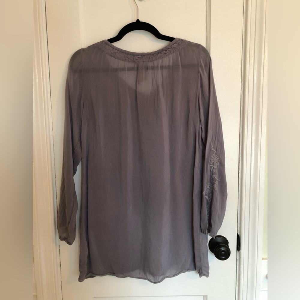 Johnny Was Embroidered Tunic Rayon Blouse - Picture 4 of 6